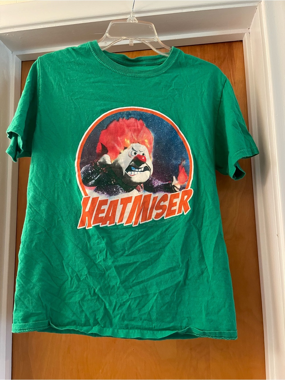 Christmas Heat Miser T-Shirt M Rankin Bass Med  YEAR WITHOUT A SANTA CLAUS